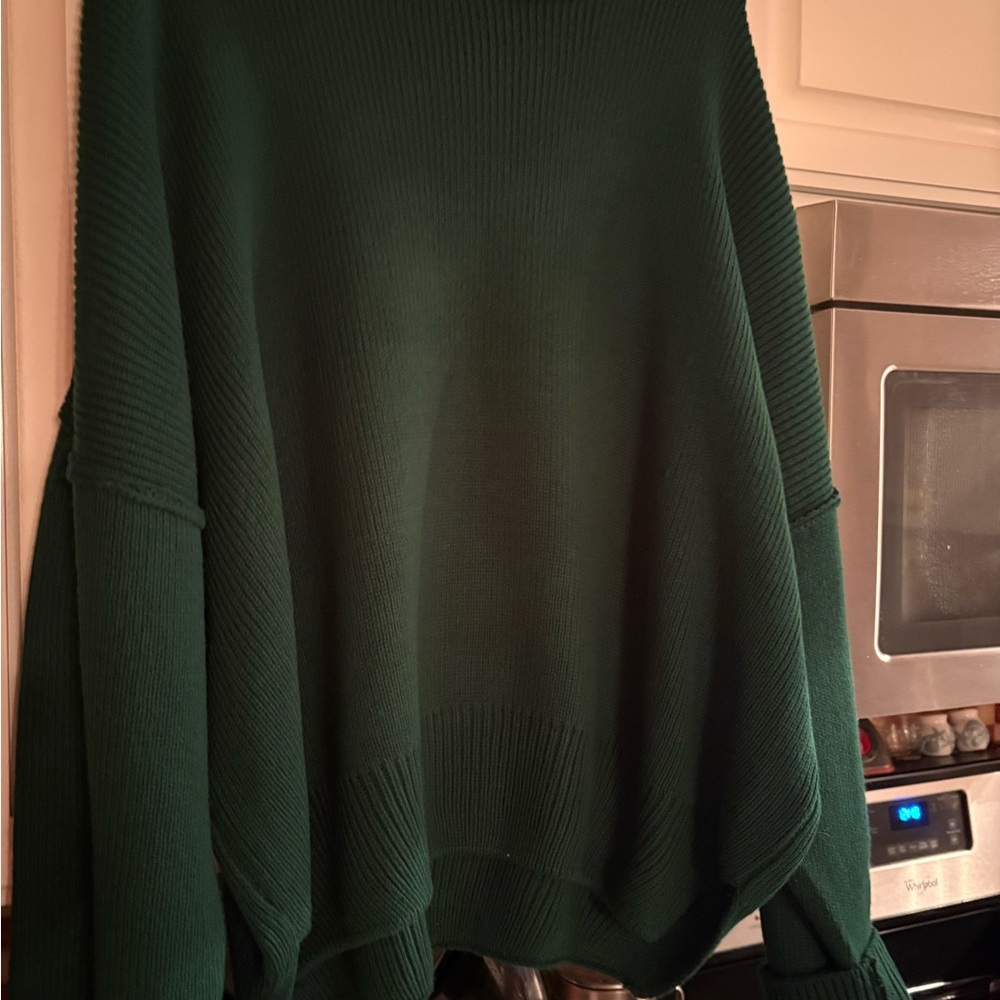 Double Zero Forest Green Cowl Neck Sweater